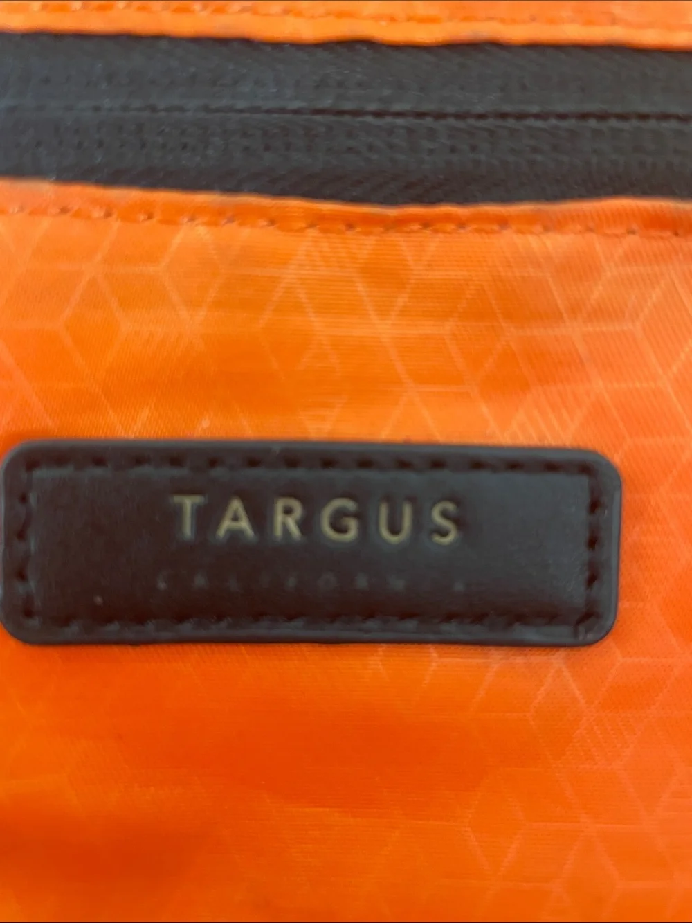 Targus Black Backpack with Gold Accents